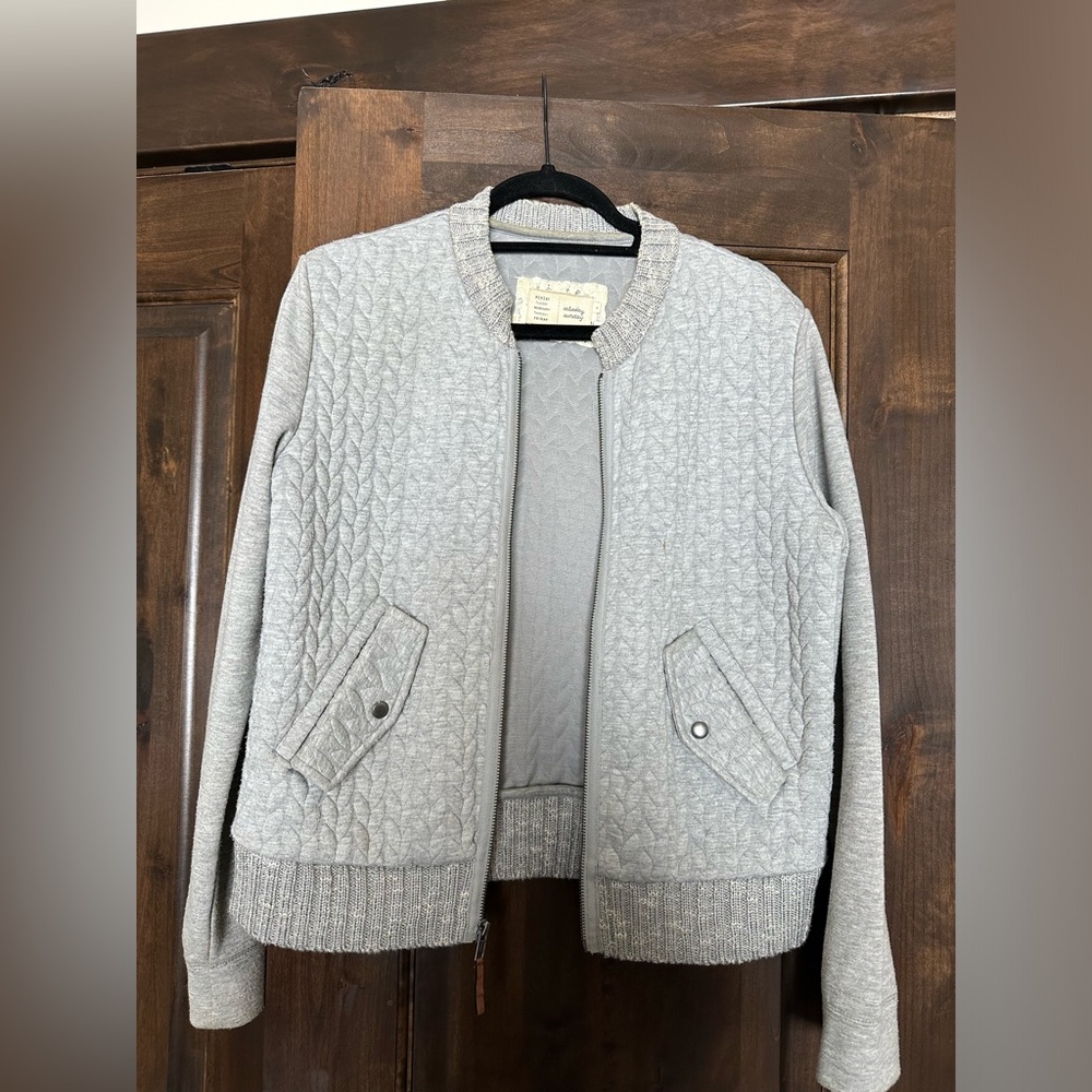 Anthropologie Quilted Bomber